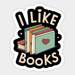 I like books Sticker